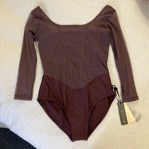 BODILE Sofia long sleeve leotard M/L - NWT